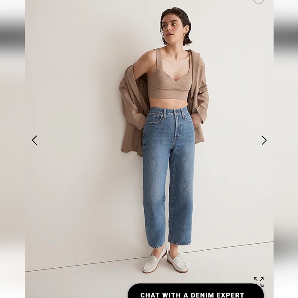 Madewell perfect vintage wide leg crop jeans (27)